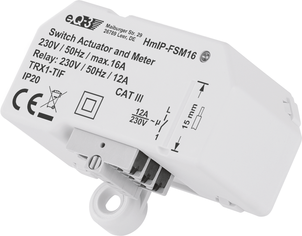 Schaltaktor Unterputz 16A HmIP-FSM16 - Casmarto