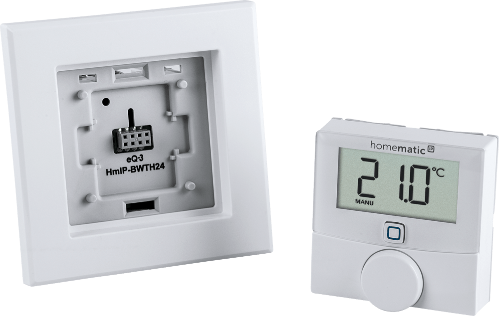 Wandthermostat mit Schaltausgang – für Markenschalter, 24 V HmIP-BWTH24 - Casmarto