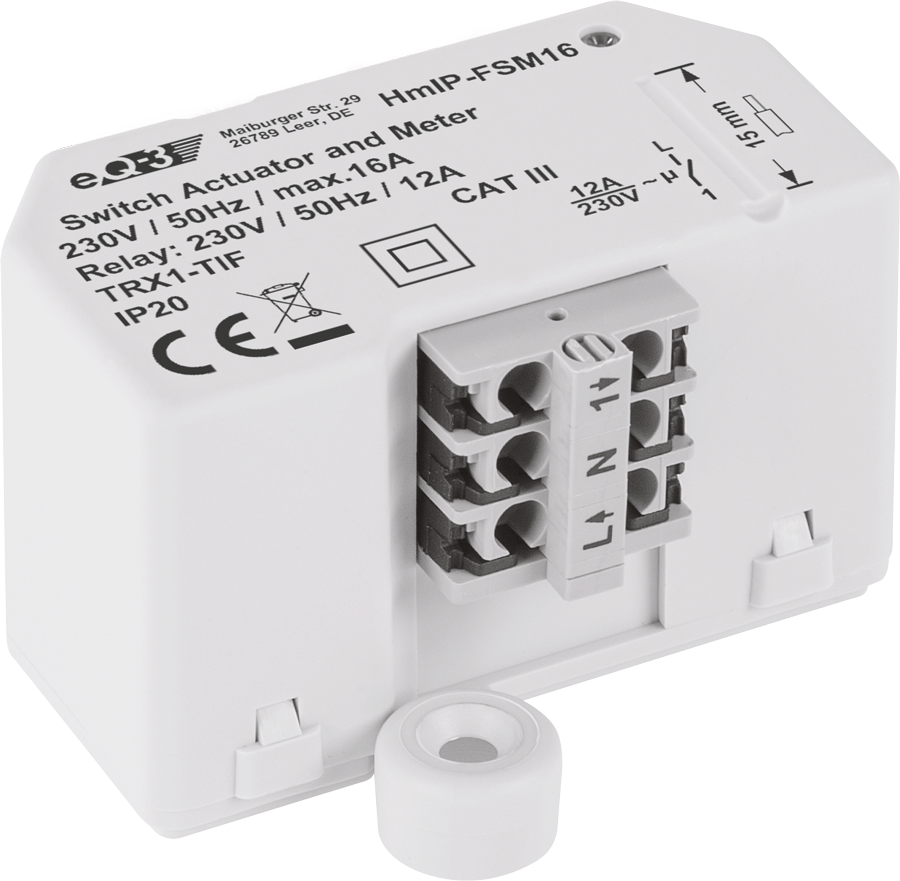 Schaltaktor Unterputz 16A HmIP-FSM16 - Casmarto