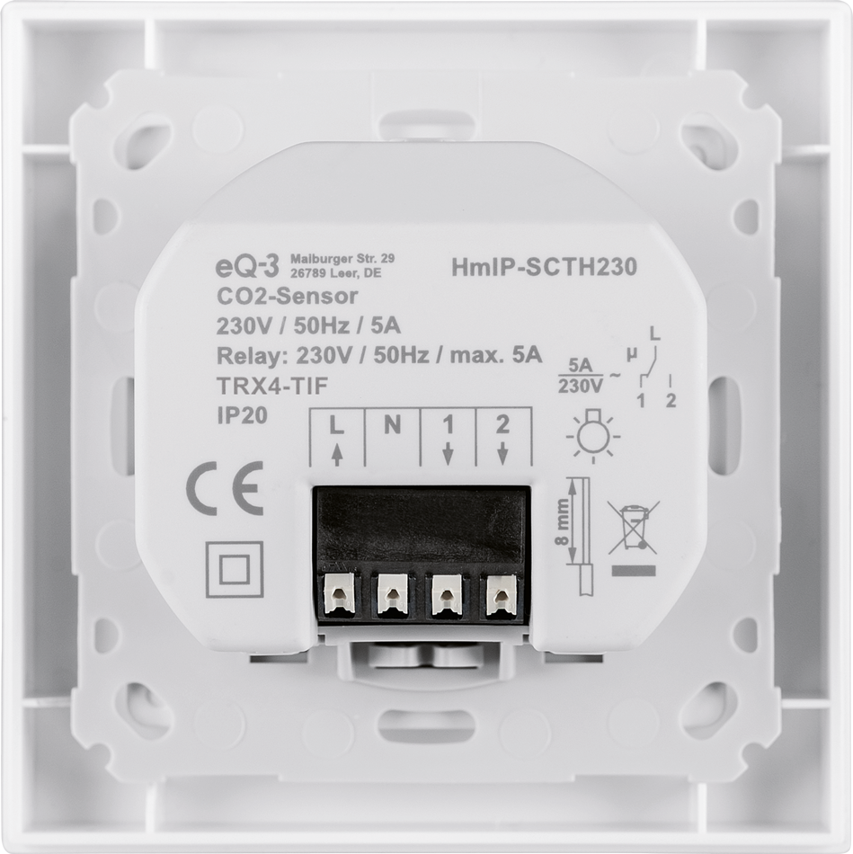 CO2-Sensor, 230 V HmIP-SCTH230 - Casmarto