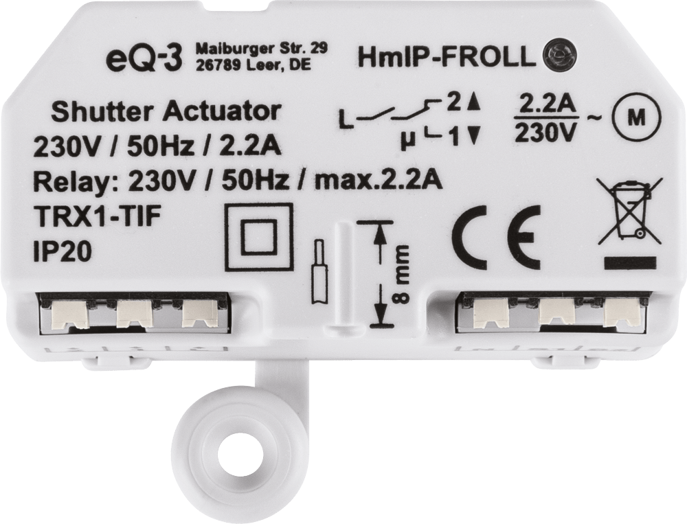 Rollladenaktor – Unterputz HmIP-FROLL - Casmarto