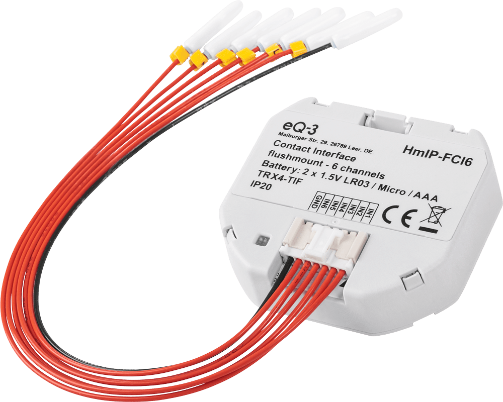 Kontakt-Schnittstelle Unterputz – 6-fach HmIP-FCI6 - Casmarto