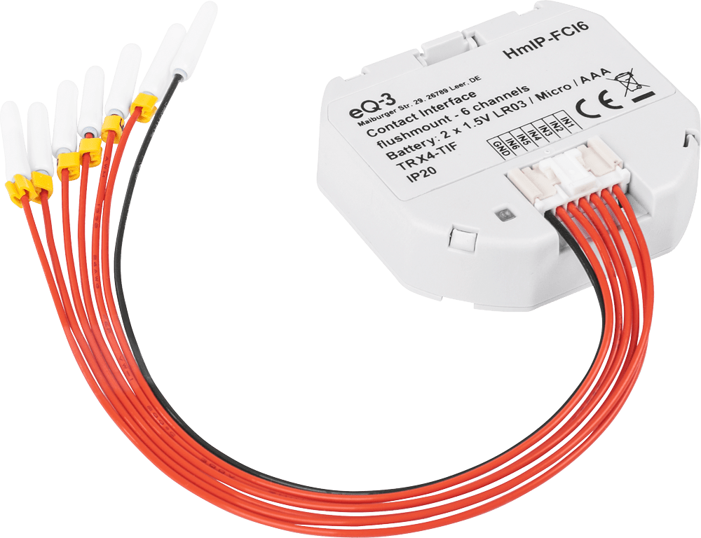 Kontakt-Schnittstelle Unterputz – 6-fach HmIP-FCI6 - Casmarto