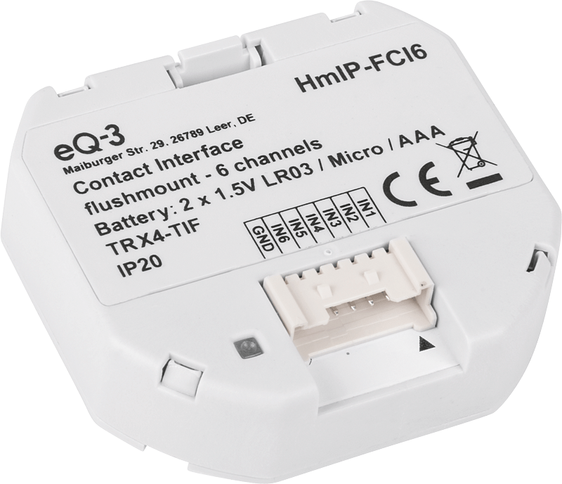 Kontakt-Schnittstelle Unterputz – 6-fach HmIP-FCI6 - Casmarto