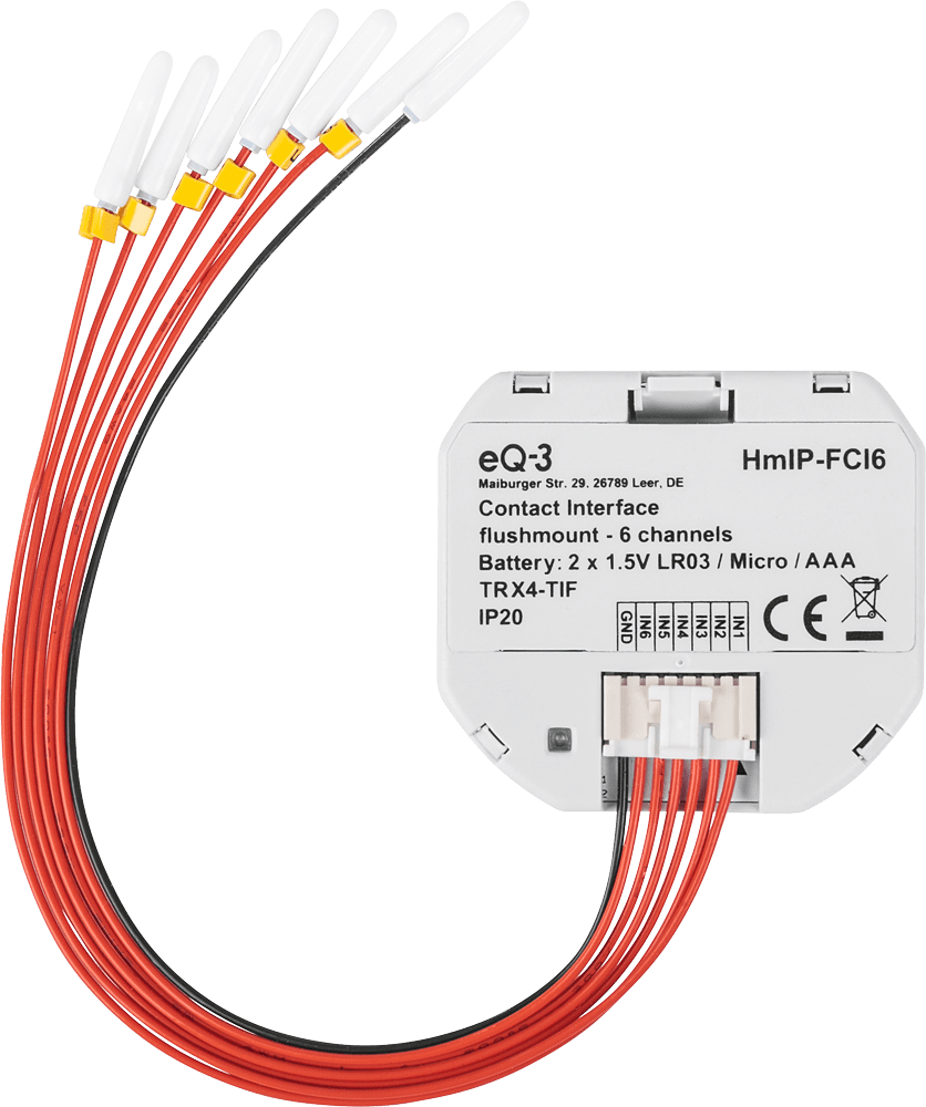 Kontakt-Schnittstelle Unterputz – 6-fach HmIP-FCI6 - Casmarto