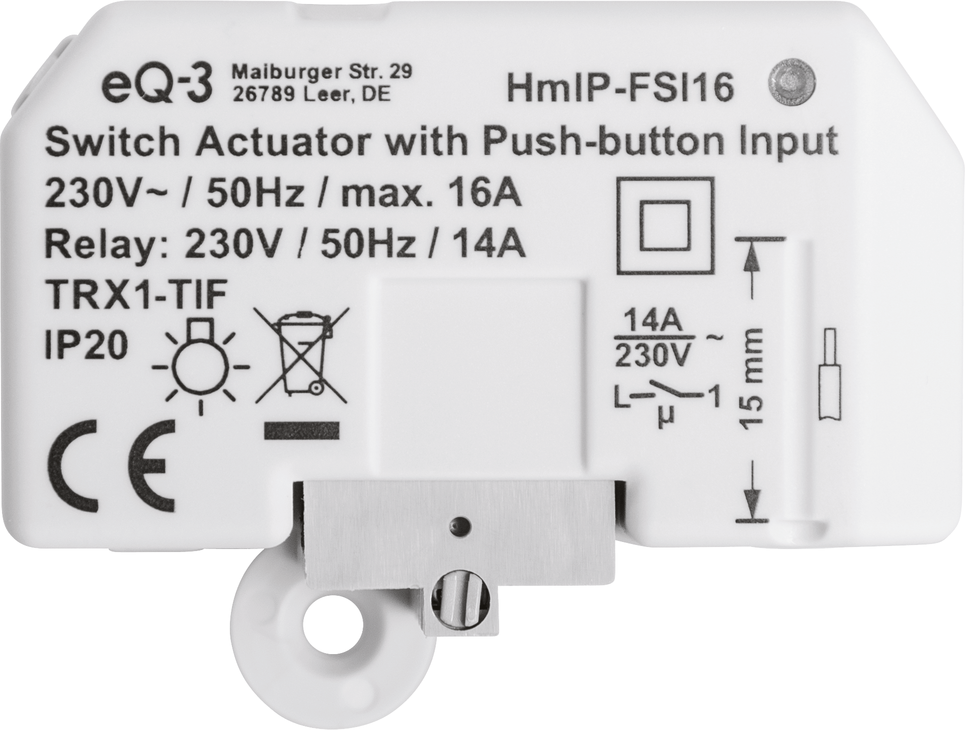 Schaltaktor mit Tastereingang – Unterputz HmIP-FSI16 - Casmarto