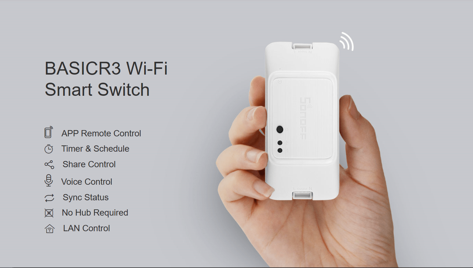 Sonoff WiFi Smart Switch Basic R3 - Casmarto